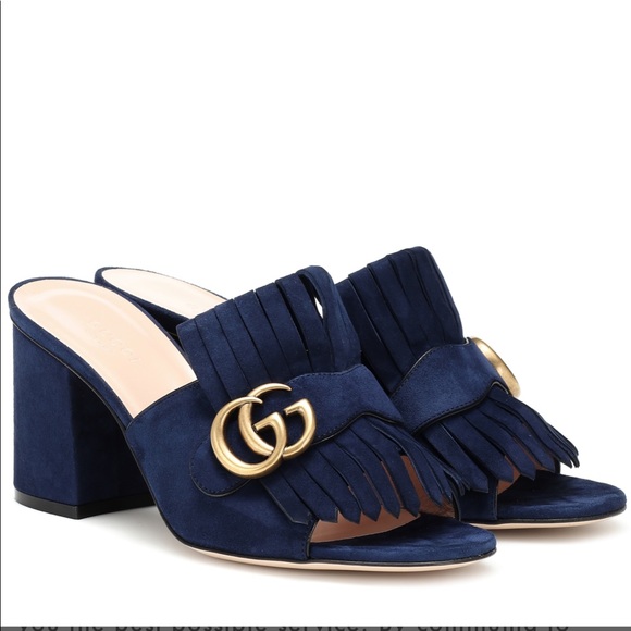 Shoes - Gucci Marmont Suede Sandal